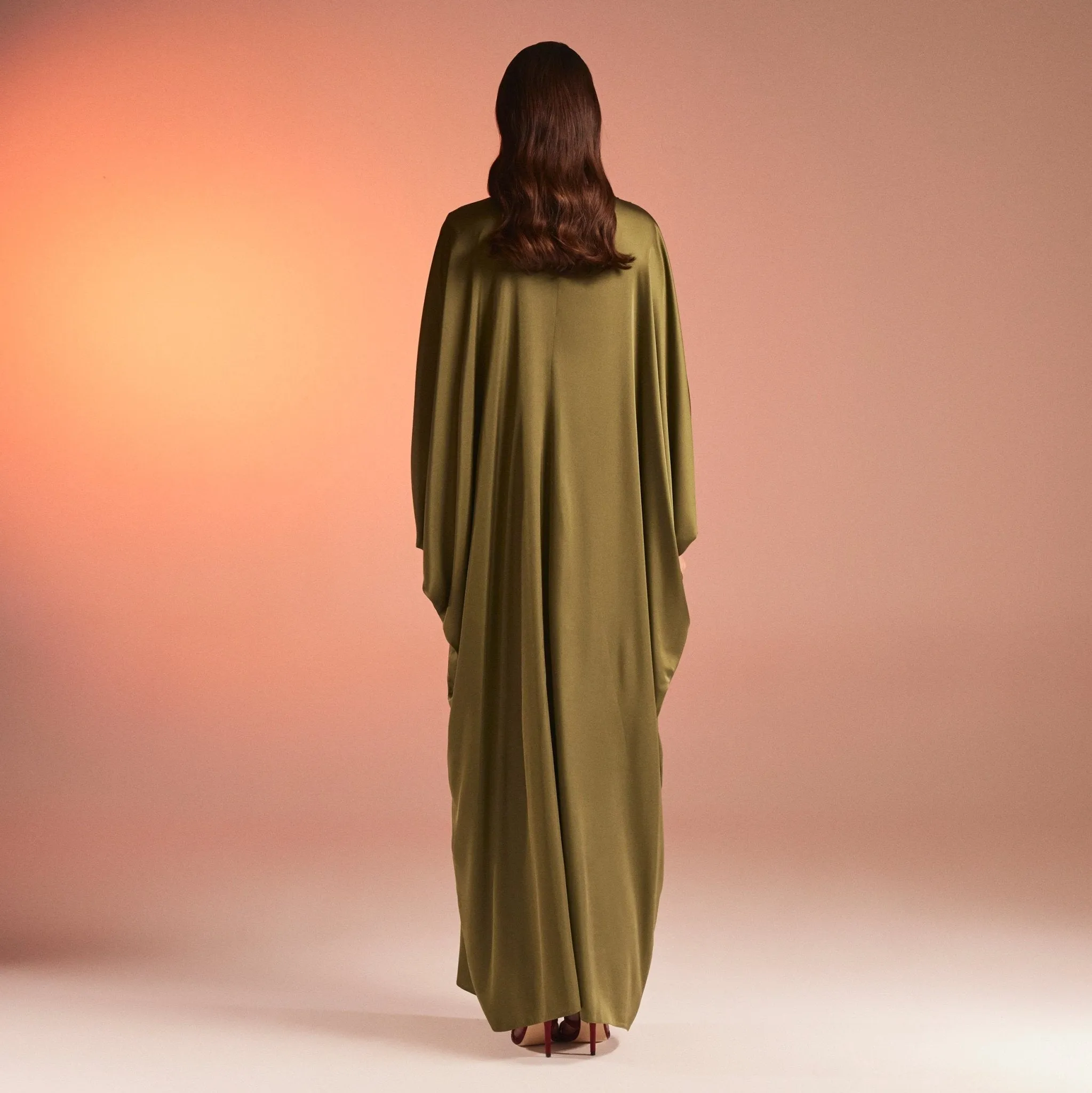 Silky Satin Maxi Kaftan