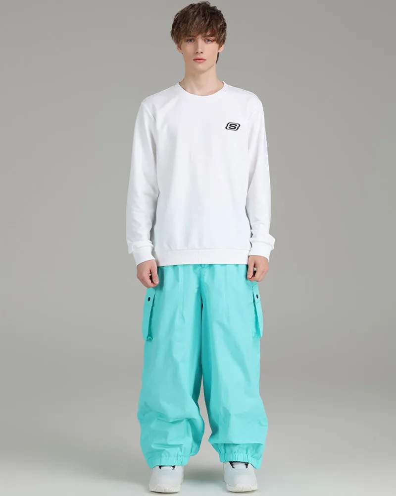 Ski Wear Snowboard Unisex Cargo Baggy Snow Pants