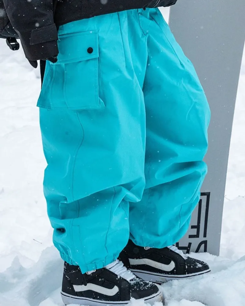 Ski Wear Snowboard Unisex Cargo Baggy Snow Pants