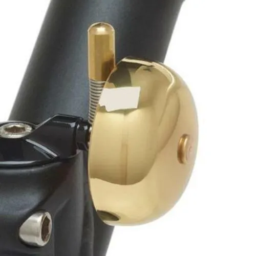 Spring-Brass Stem Cap Spring Bell brass Gold -Live 4 Bikes