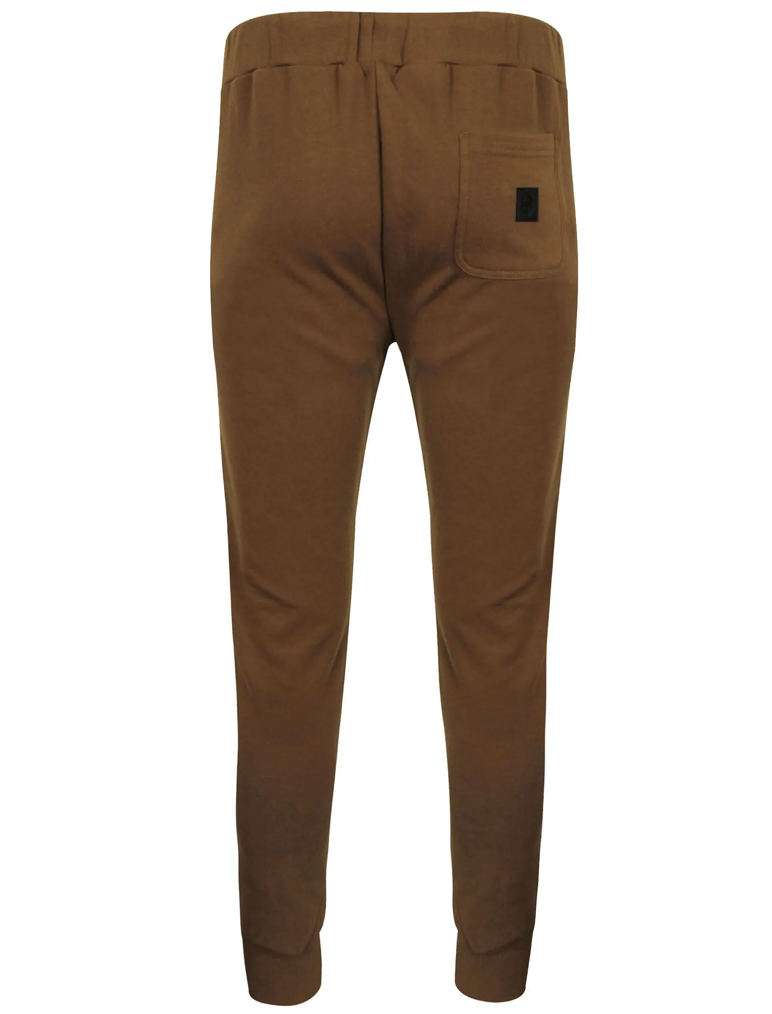 St Baglan Panelled Zip Up Cuffed Joggers in Teak - Saint & Sinner
