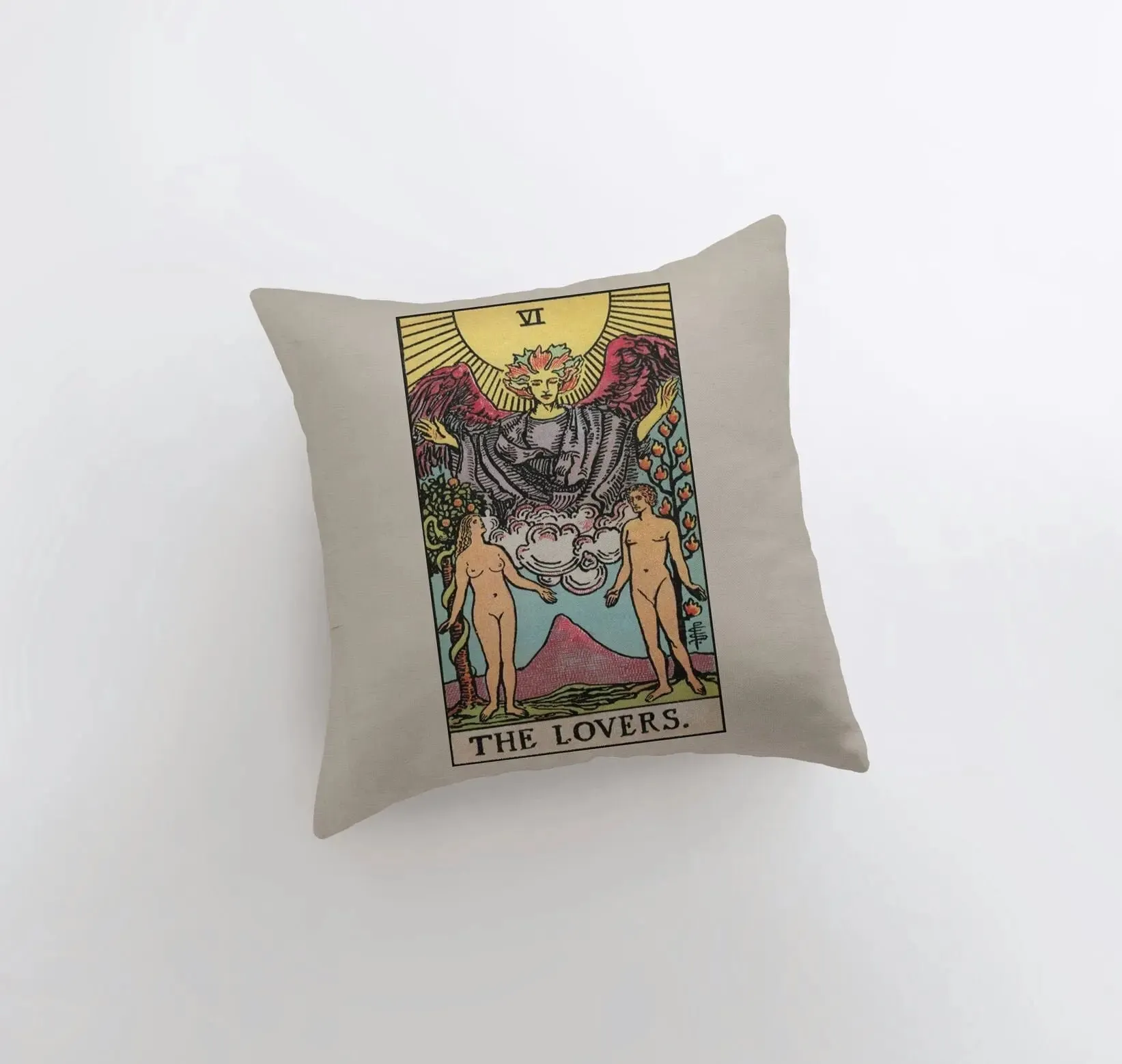 Tarot Card | The Lovers | Zodiac | Astrology | Throw Pillow  | Map of the Stars | Home Decor | Room Decor | Astrology Sign