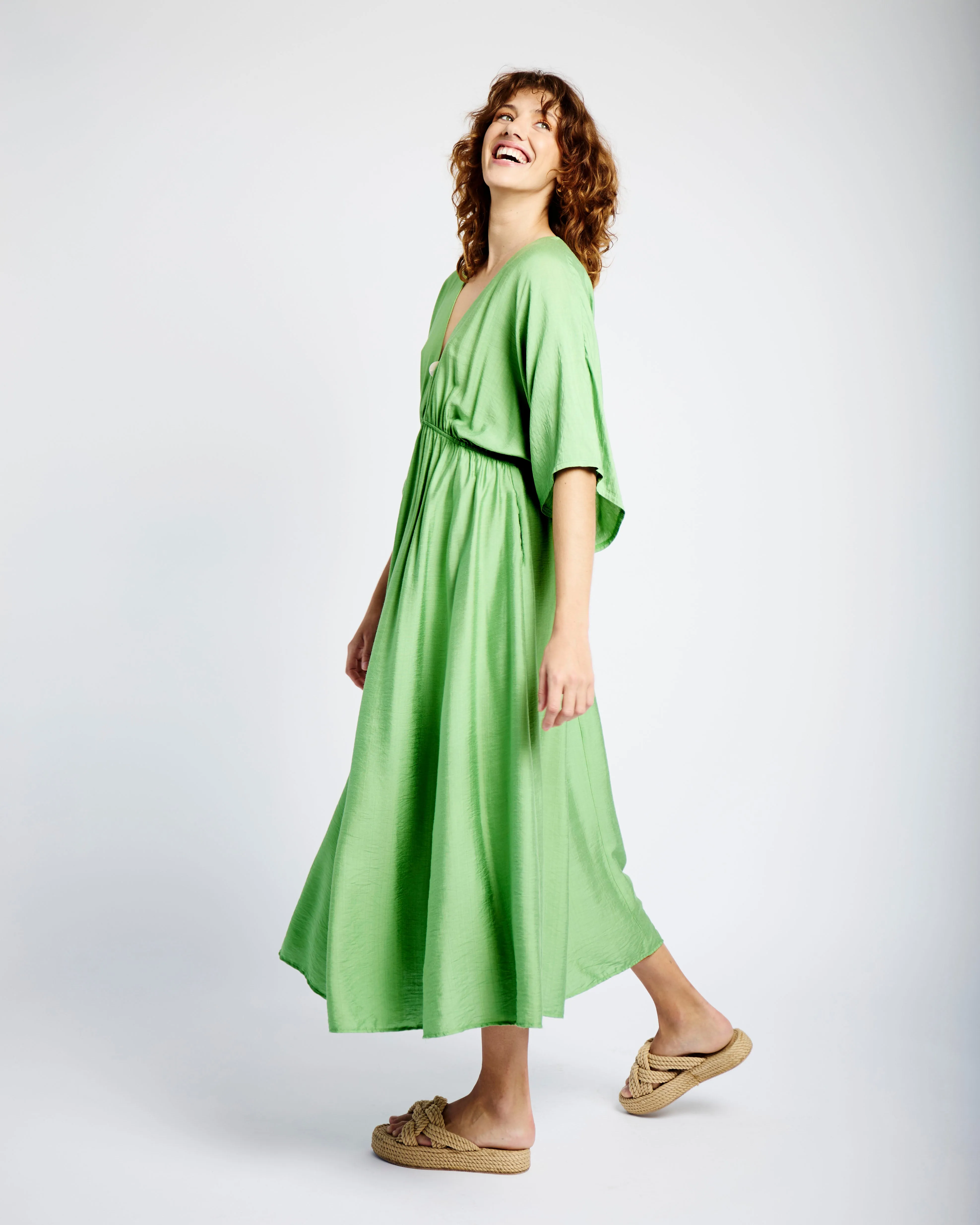The Beaded Kaftan in Green