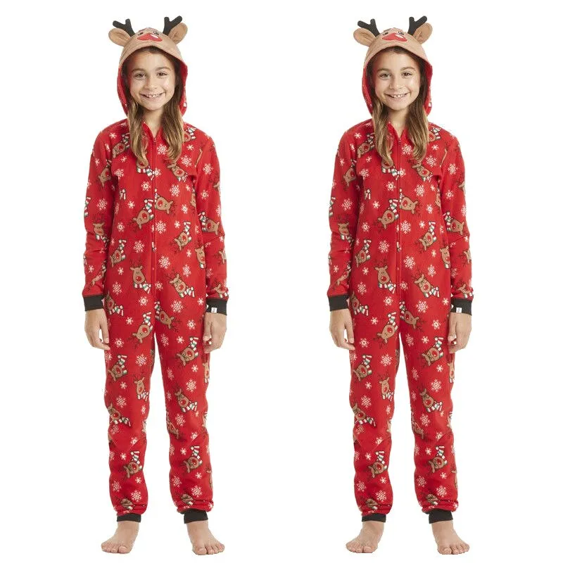 The Red Reindeer Jumper Family Matching Pajama