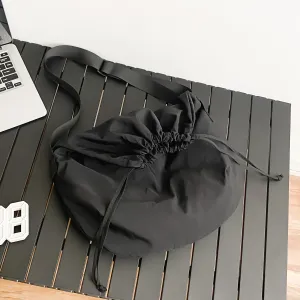 Uakiss Nylon Crossbody Sling Bag for Men, Durable Soft Shoulder Bag, Unisex, with Adjustable Strap, Drawstring Closure, for Travel, Daily Commute, Work, School - Versatile Commuter Style