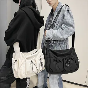 Uakiss Shoulder Bag, Pure Color Fashionable Tooling Crossbody Bag, Niche Postman Bag
