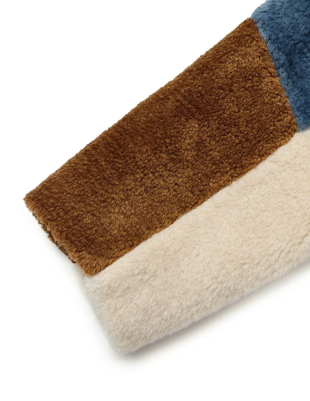 Unisex Contrasting Polar Fleece Stand Collar Jacket