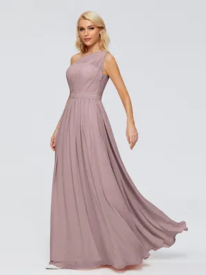 Vintage Mauve Bridesmaid Dresses Uk Arabella One Shoulder Sash Bridesmaid Dresses