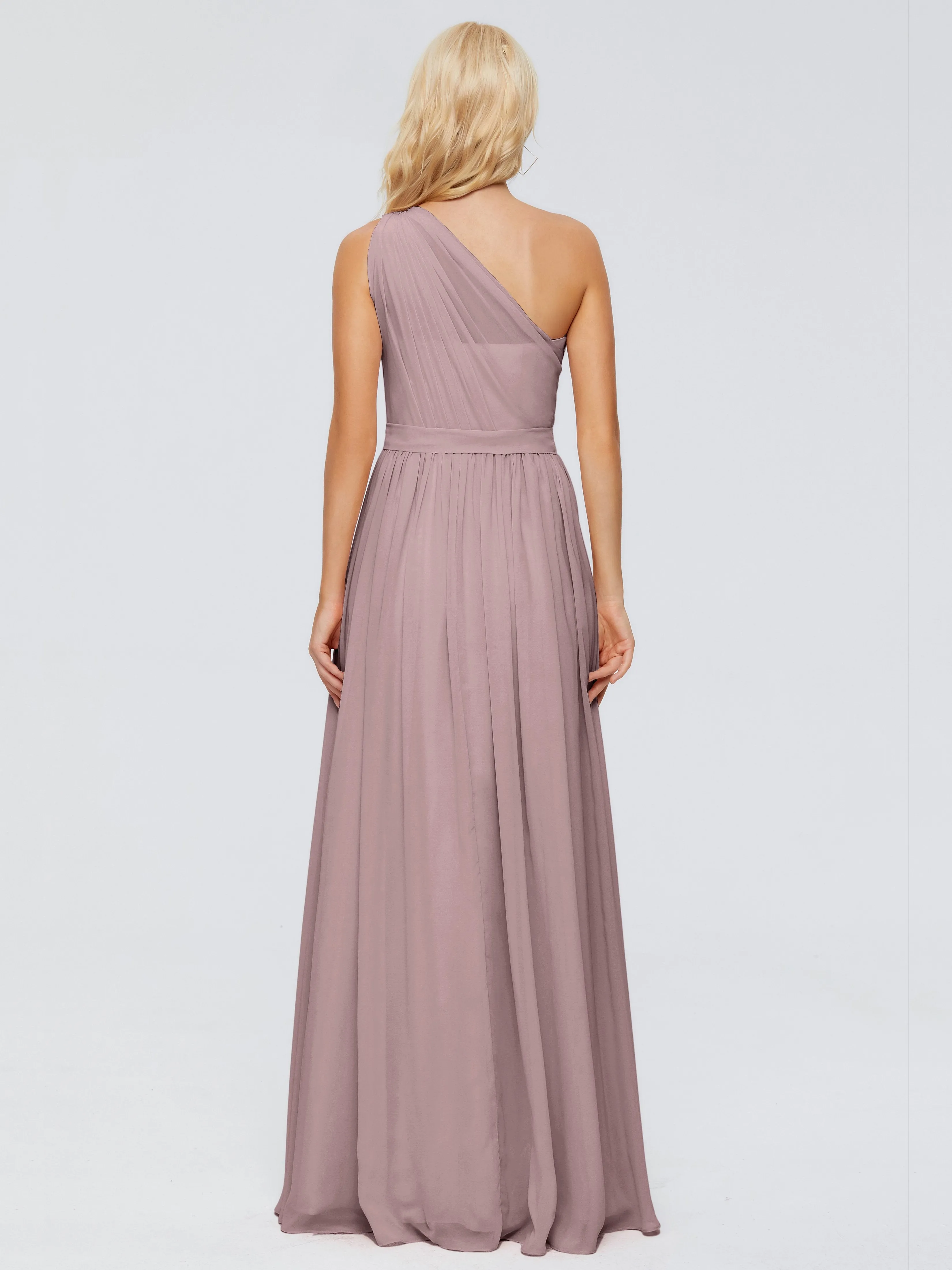 Vintage Mauve Bridesmaid Dresses Uk Arabella One Shoulder Sash Bridesmaid Dresses