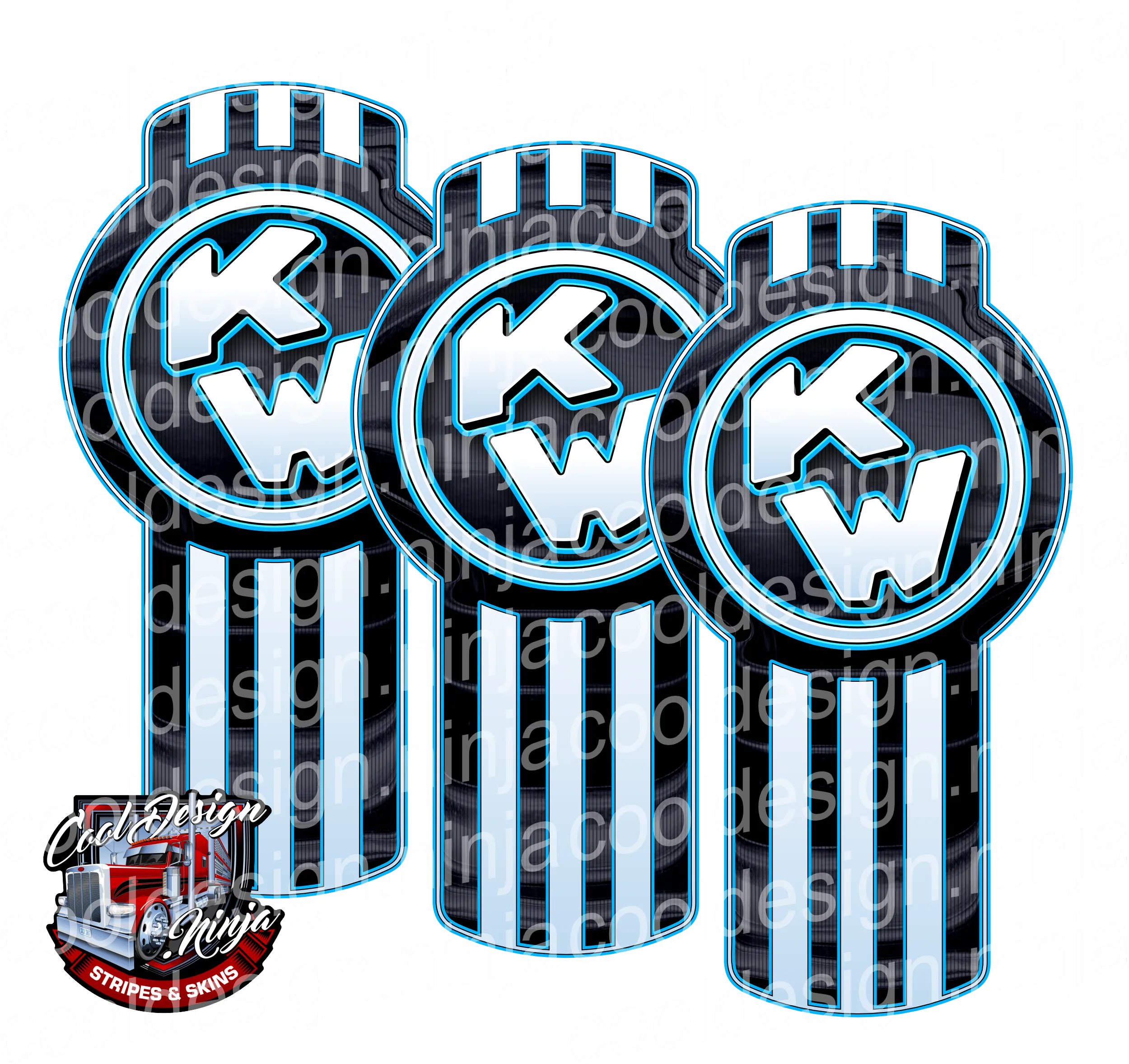 WC Blue Kenworth Emblem Skins