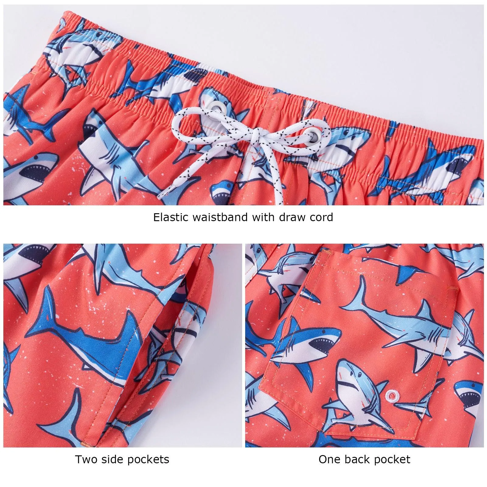 WILDBREATH Boys UPF 50  Quick Dry Swim Trunks