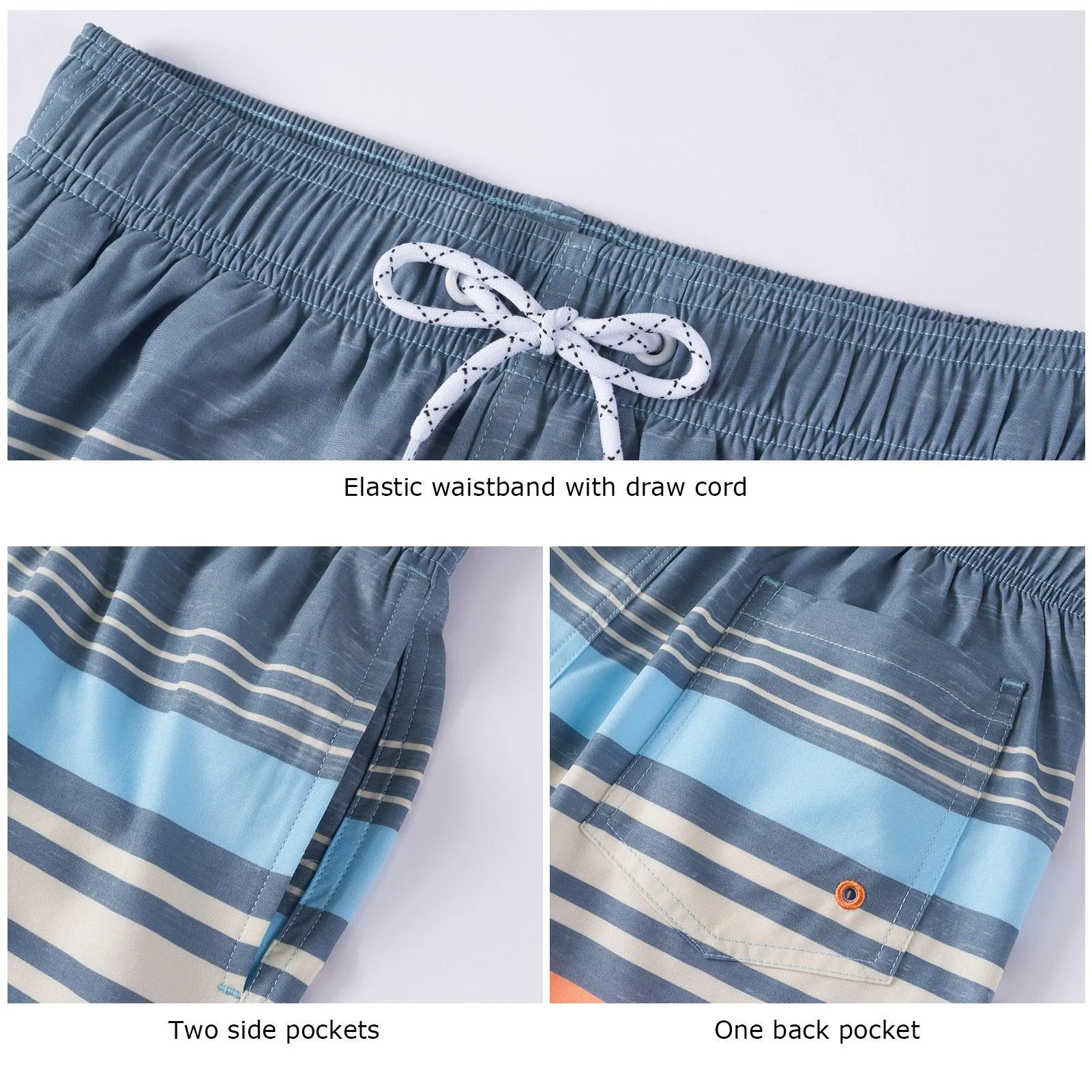 WILDBREATH Boys UPF 50  Quick Dry Swim Trunks