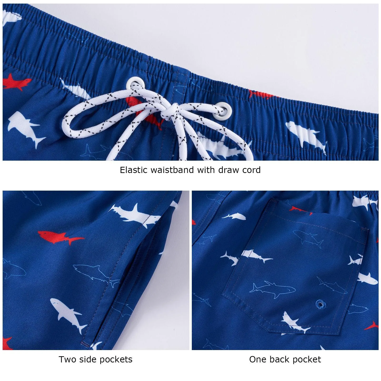WILDBREATH Boys UPF 50  Quick Dry Swim Trunks