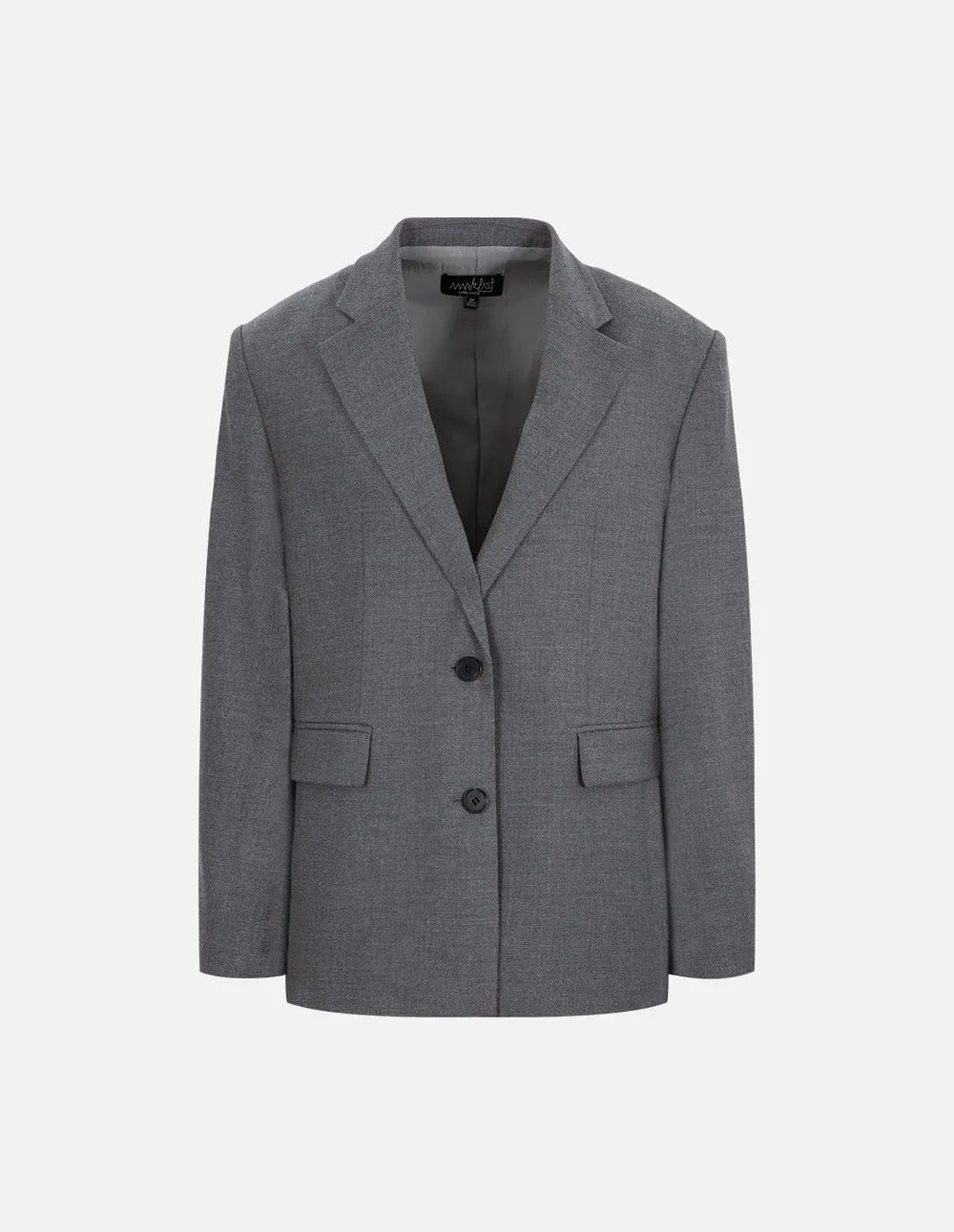 Women's Grey Wool Blend Blazer