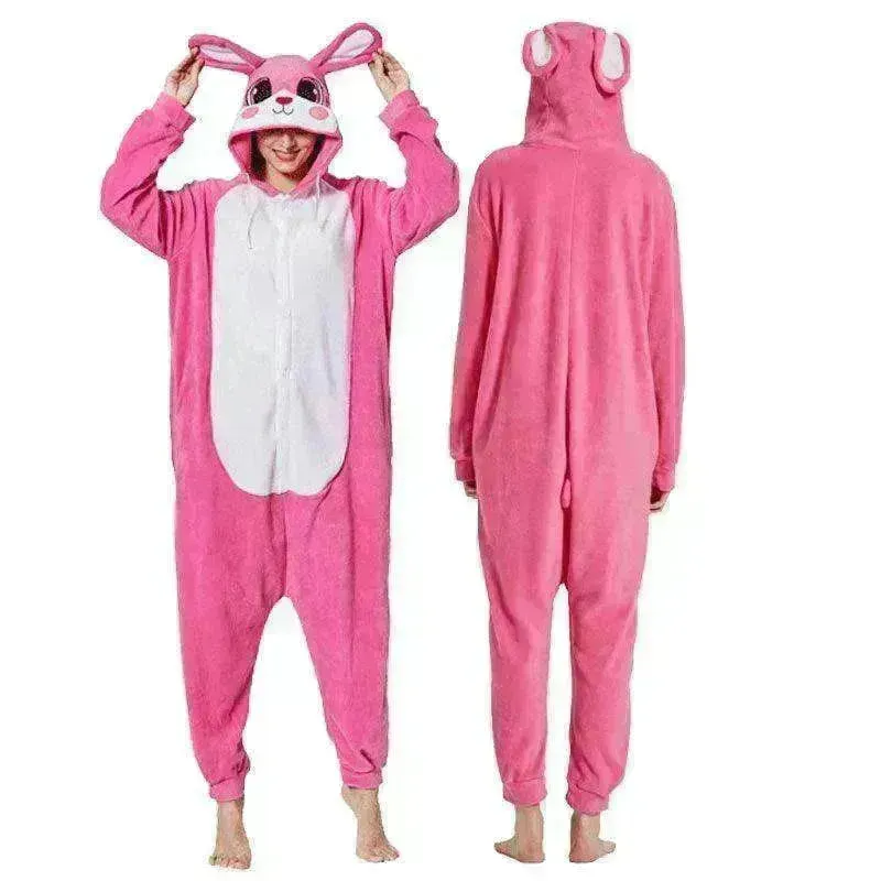 Women's One-piece Cartoon Animal Pajamas
