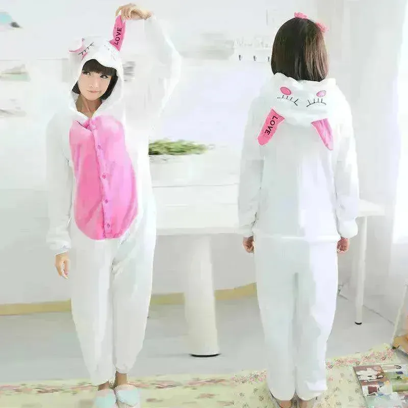 Women's One-piece Cartoon Animal Pajamas