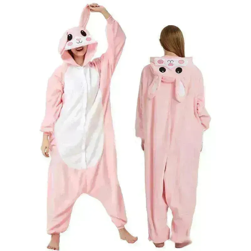 Women's One-piece Cartoon Animal Pajamas