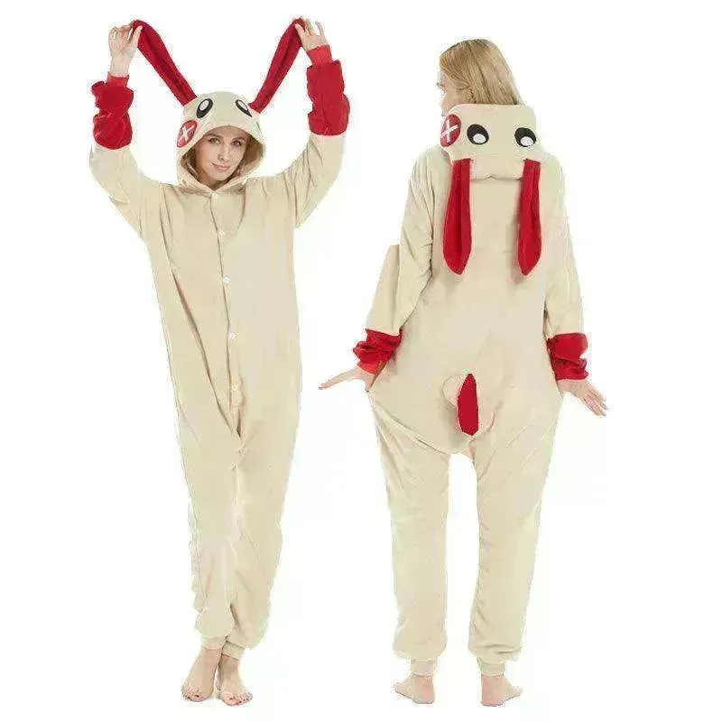 Women's One-piece Cartoon Animal Pajamas