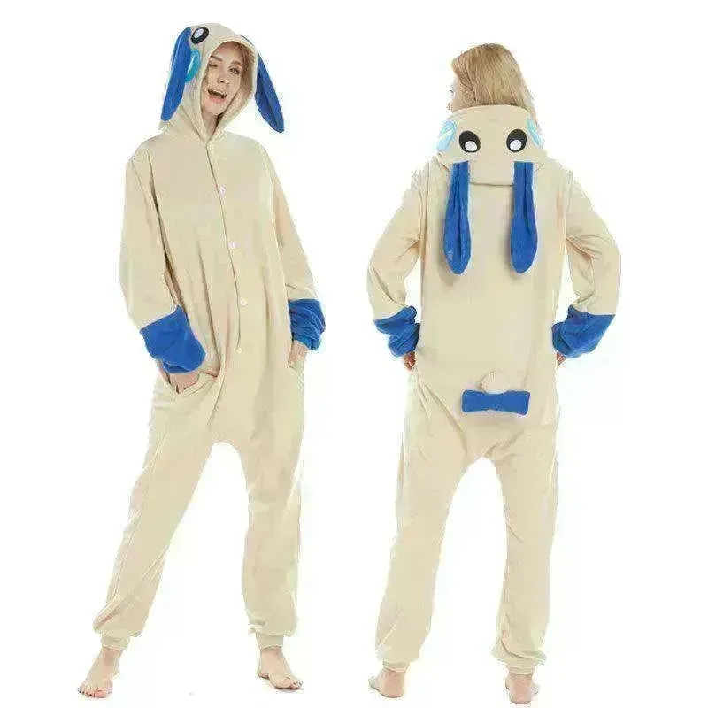 Women's One-piece Cartoon Animal Pajamas