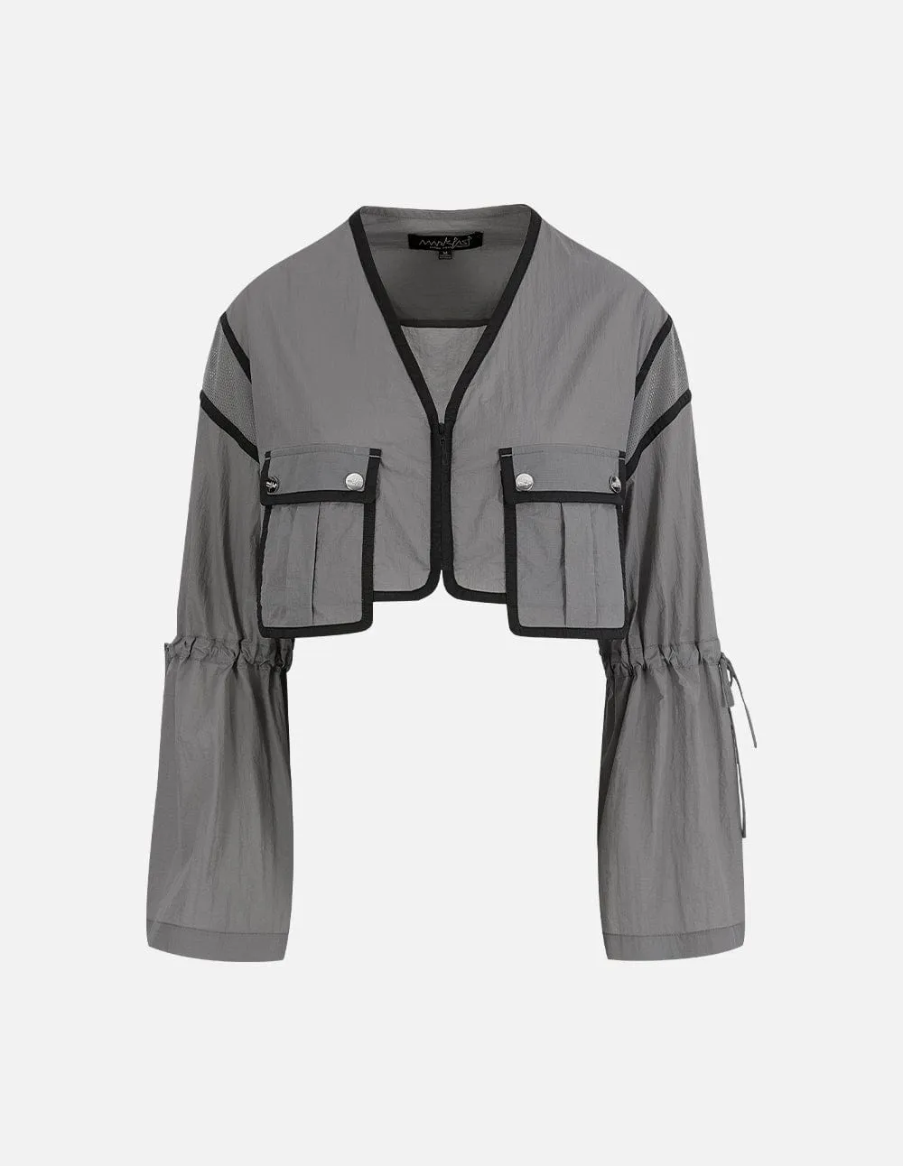 Women's V-Neck Long-Sleeved Short Coat